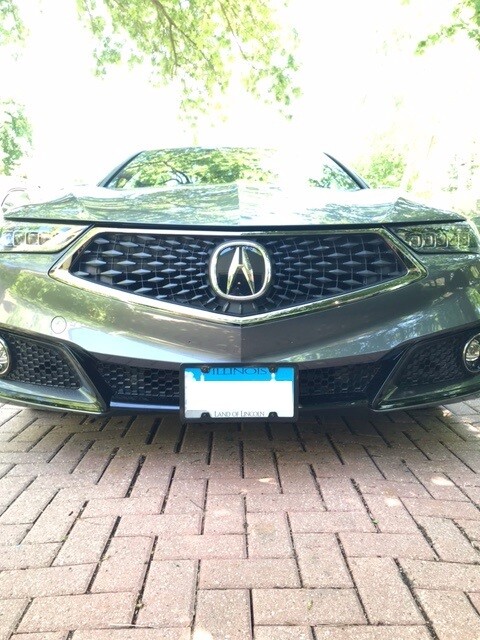 SLY BRACKET FOR ACURA TLX WITH MESH STYLE LOWER GRILLE