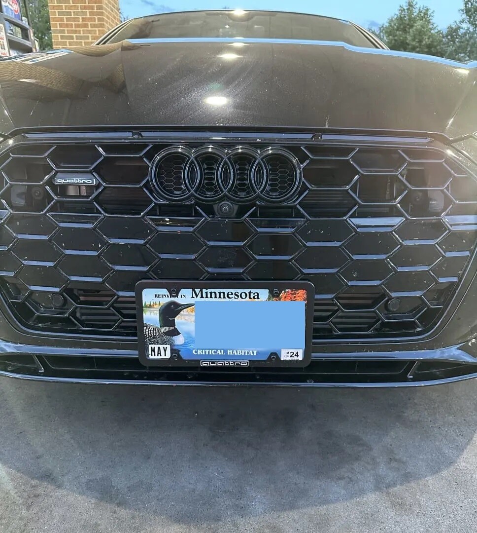 SB License Plate Holder for Audi A4, A5,4, S5, S6 Sportback, Allroad With-Threaded Holes