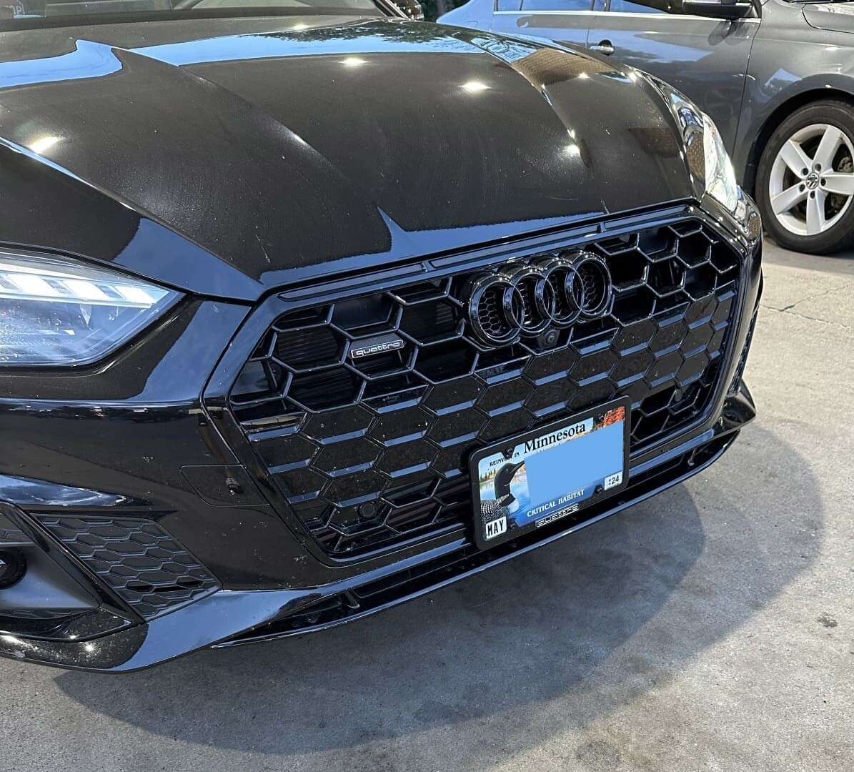SB License Plate Holder for Audi A4, A5,4, S5, S6 Sportback, Allroad With-Threaded Holes