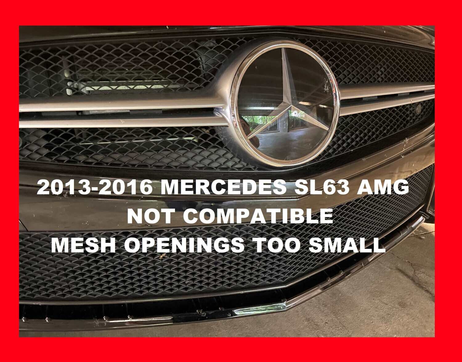 Sly Bracket for Mercedes-Benz models with mesh lower grille.