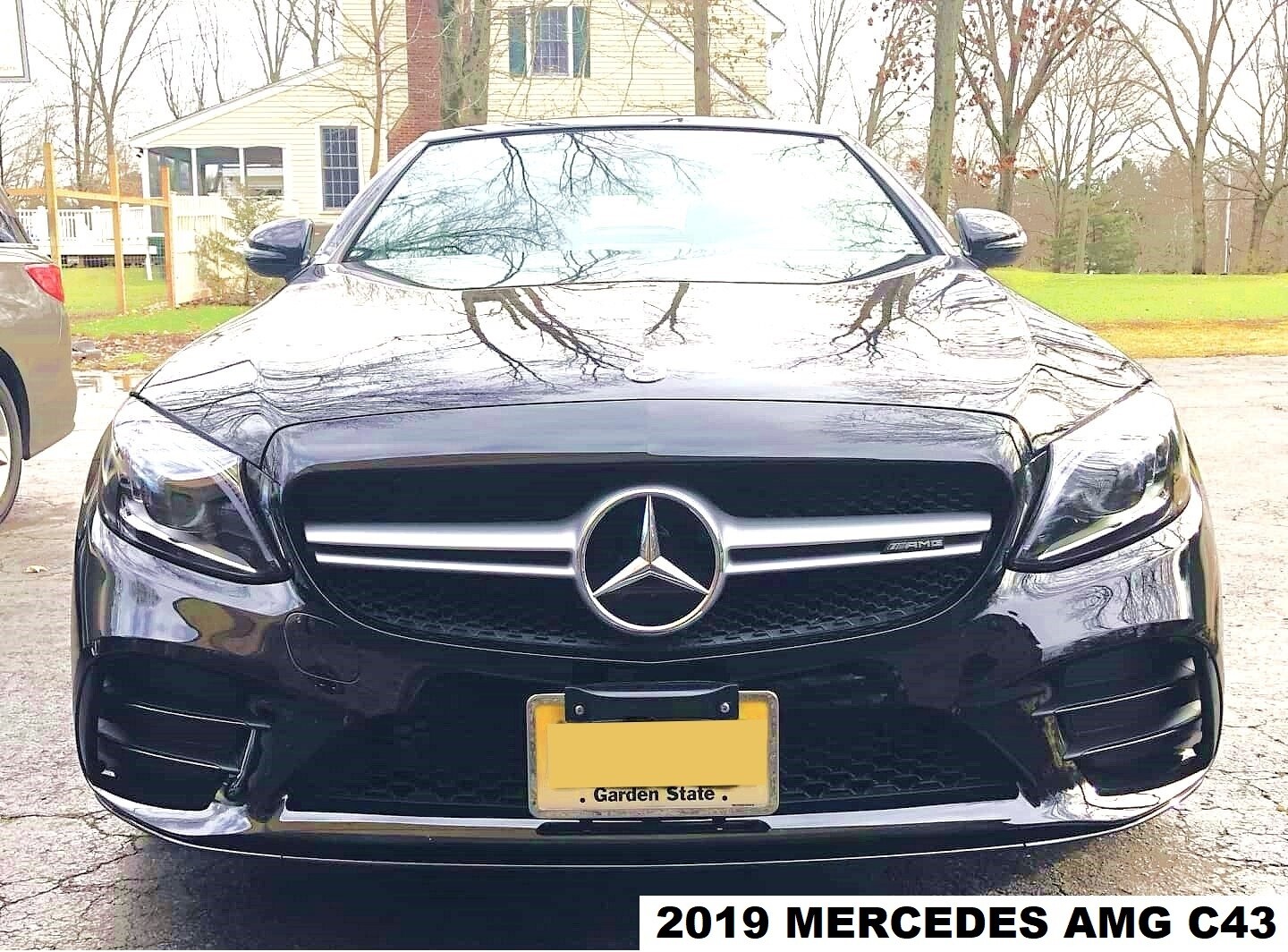 Sly Bracket fits Mercedes C43 with mesh-style lower grille.