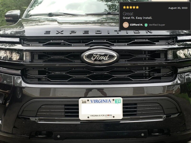 Sly Bracket for Ford Expedition 2018-2024 with Horizontal slats Lower grille.