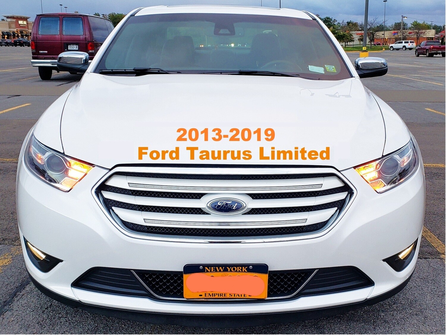 Sly Bracket for Ford Taurus with mesh-style lower grille.