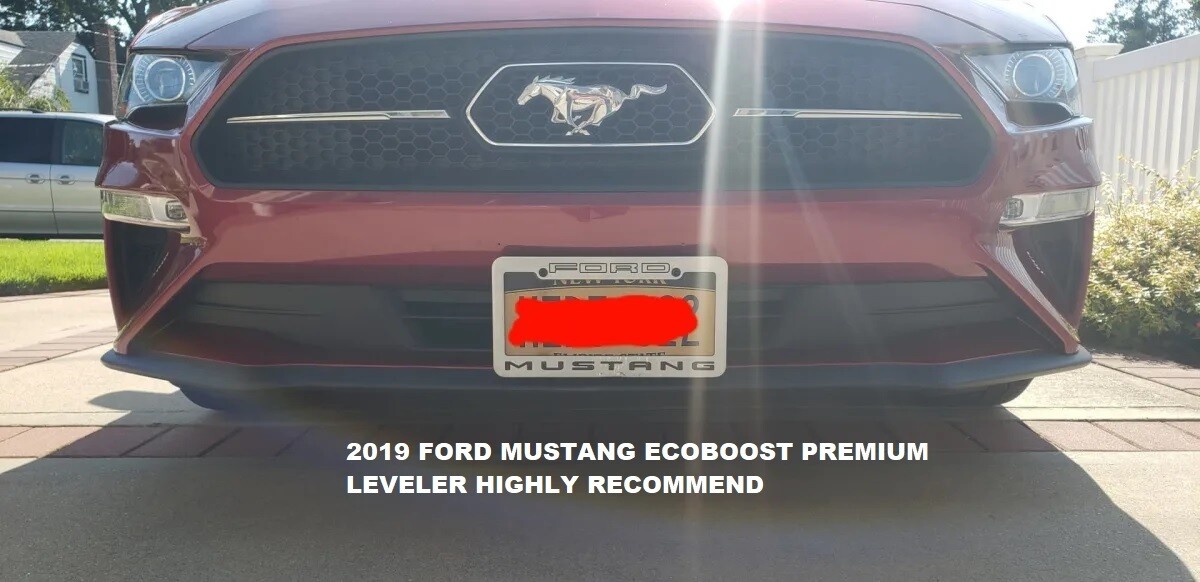 Sly Bracket fits Ford Mustang with horizontal slat lower grille.