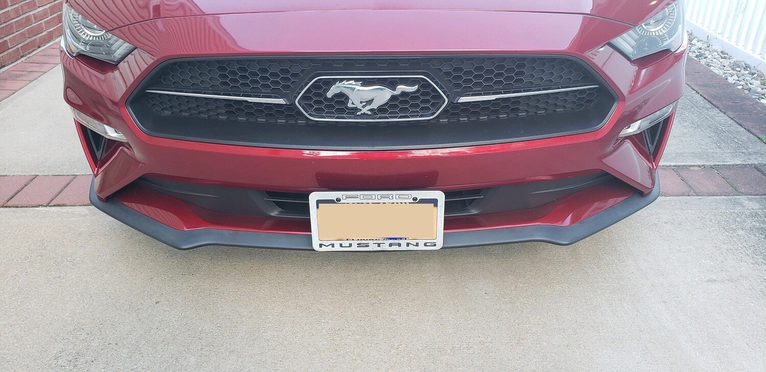 Sly Bracket fits Ford Mustang with horizontal slat lower grille.