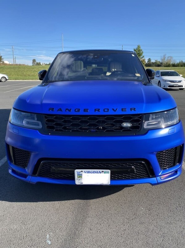 Sly Bracket for 2018-2022 Land Rover Range Rover Sport with mesh lower grille.