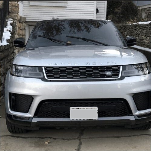 Sly Bracket for 2018-2022 Land Rover Range Rover Sport with mesh lower grille.
