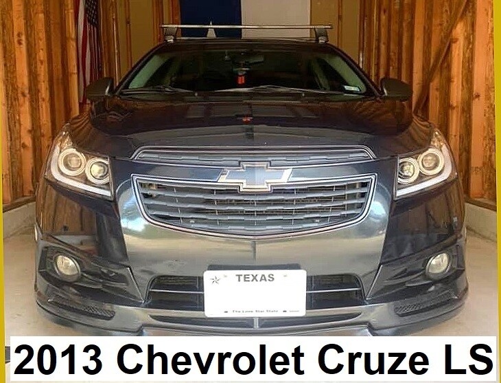 Sly Bracket fits Chevy Cruse with horizontal slats lower grille.