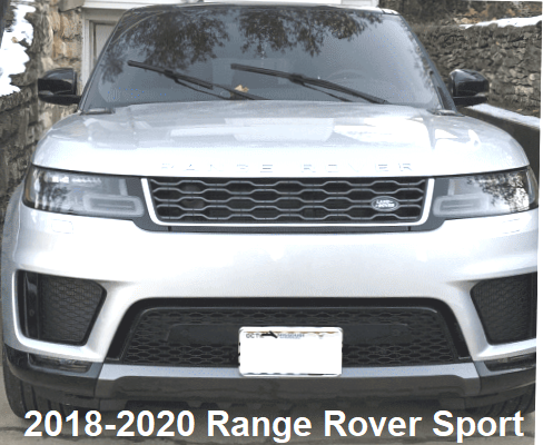 Sly Bracket for 2018-2022 Land Rover Range Rover Sport with mesh lower grille.