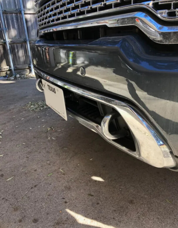 Sly Bracket fits GMC Sierra 2500 with horizontal slats lower grille.