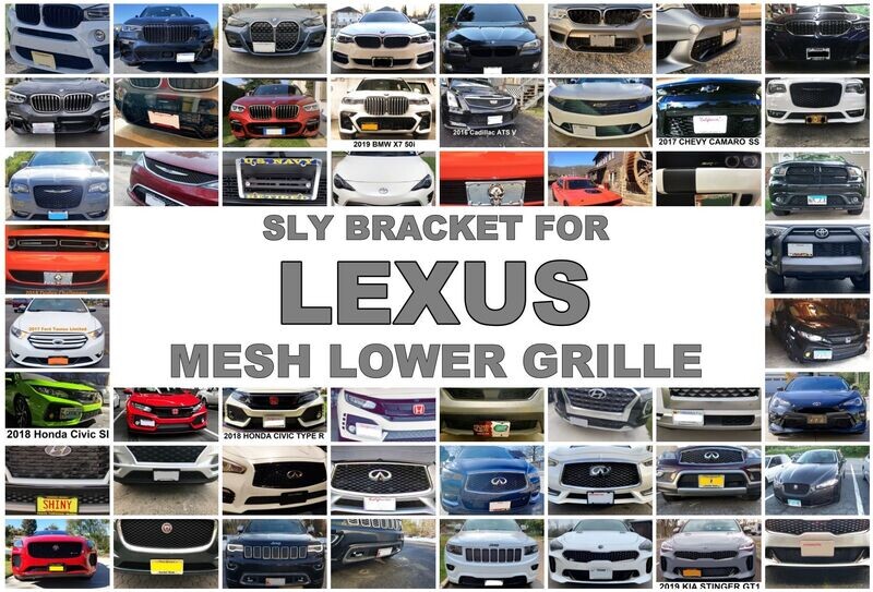 Sly Bracket for Lexus models with mesh-style lower grille