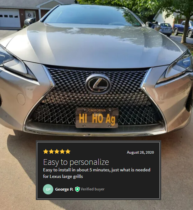 SLY BRACKET FOR LEXUS LC 500 WITH MESH GRILLE