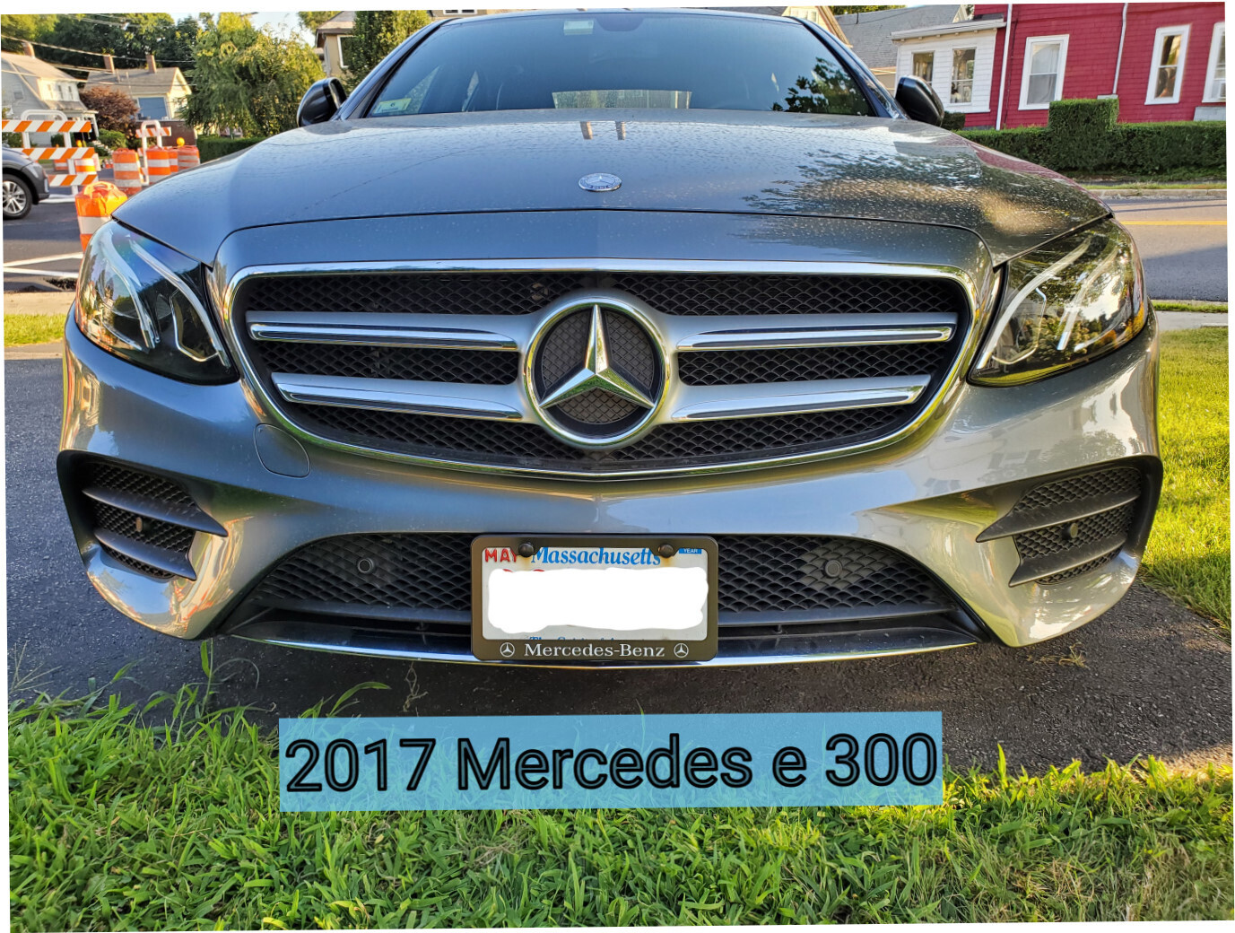 Sly Bracket for Mercedes-Benz E300 with mesh lower grille.