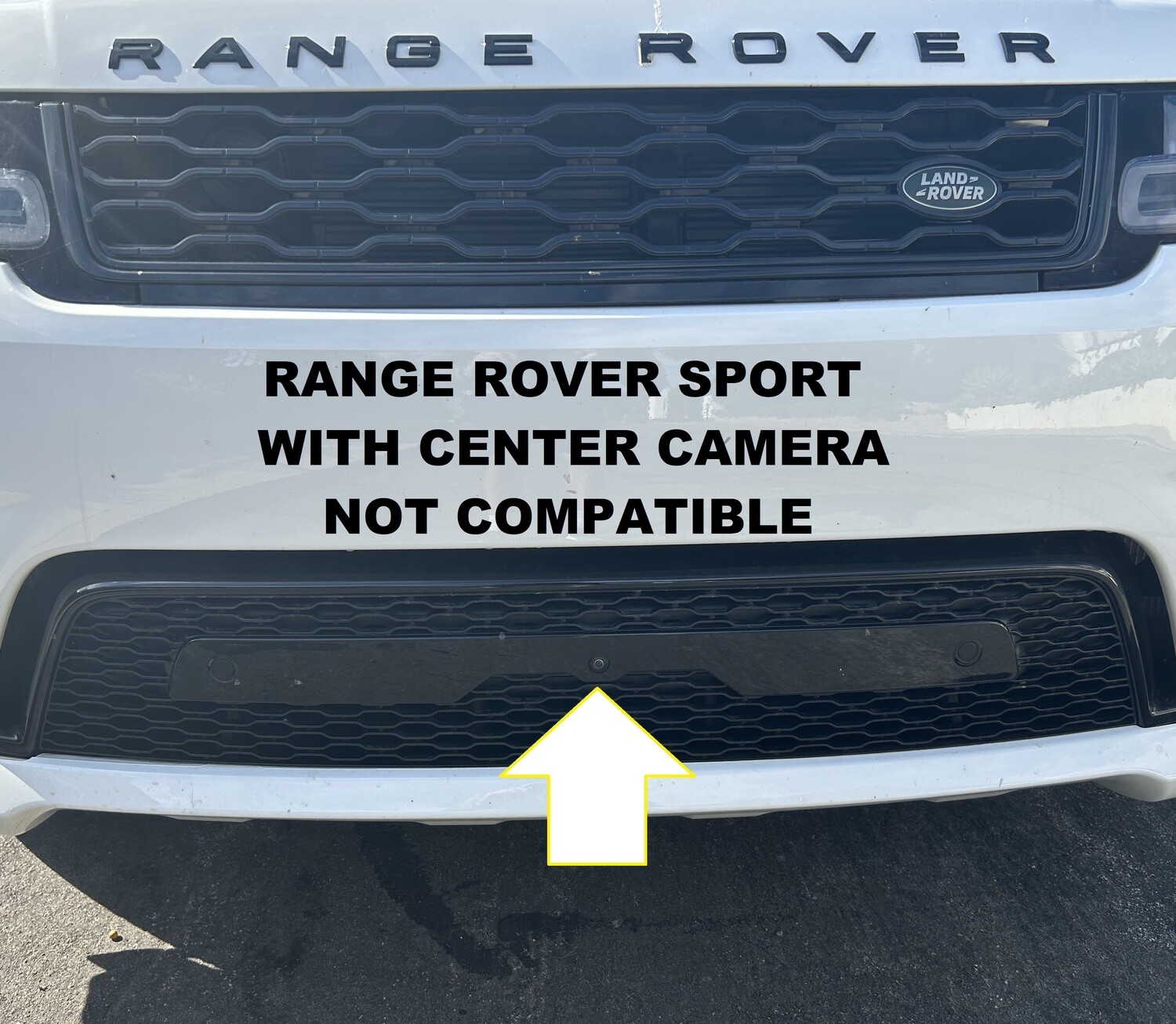 Sly Bracket for 2018-2022 Land Rover Range Rover Sport with mesh lower grille.