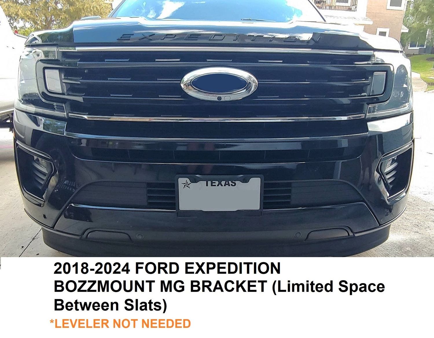 Sly Bracket for Ford Expedition 2018-2024 with Horizontal slats Lower grille.