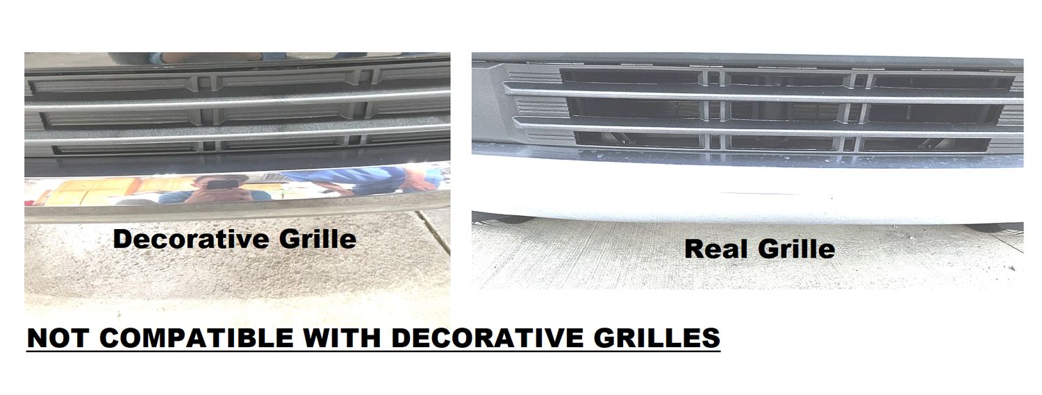 Sly Bracket fits GMC Yukon Denali with horizontal slat lower grille.
