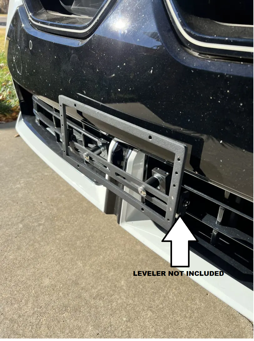 Sly Bracket fits 2025 BMW X3 with horizontal slats lower grille.