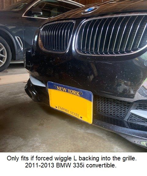 Sly Bracket for BMW models with mesh-style grille.
