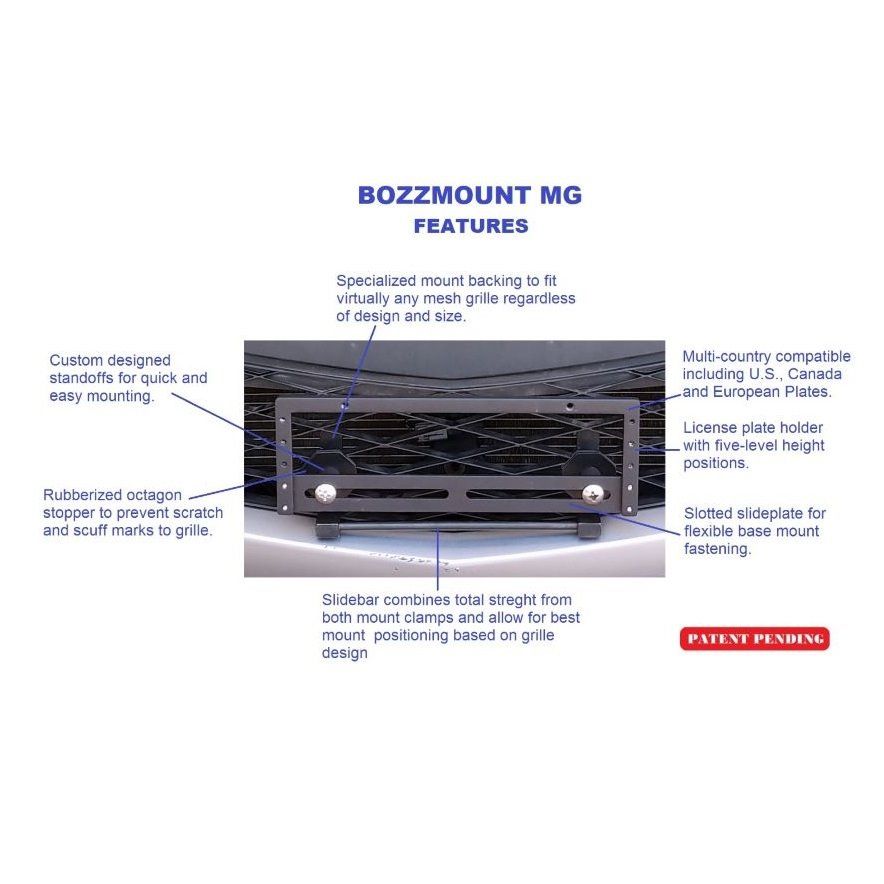 Sly Bracket for Acura ILX with mesh-style lower grille.