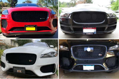 Sly Bracket for Jaguar models with mesh-style lower grille.
