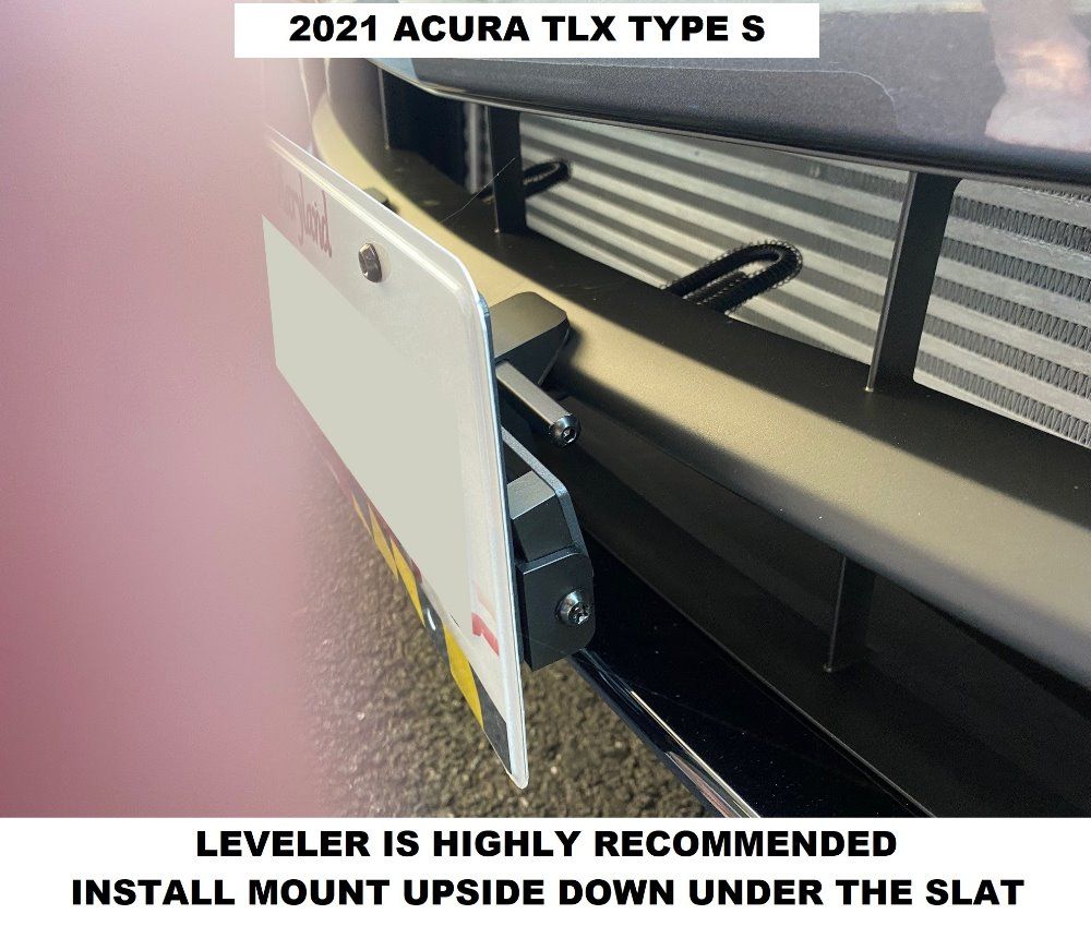 Sly Bracket for ACURA models with Horizontal Slats Lower Grille