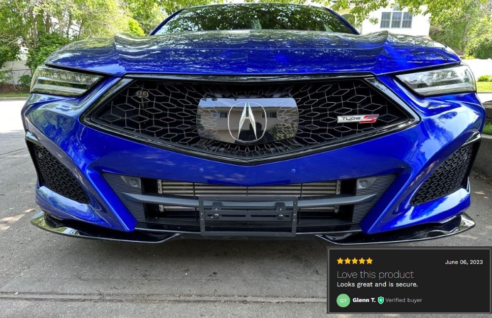 Sly Bracket for ACURA models with Horizontal Slats Lower Grille