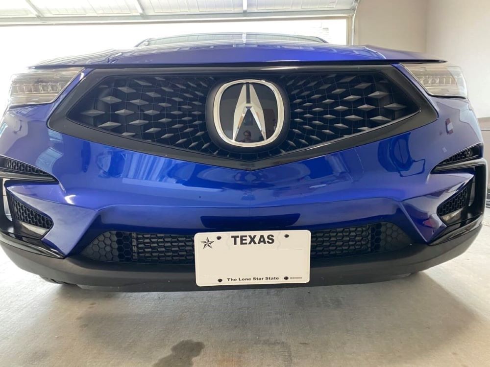 Sly Bracket for Acura models with mesh-style lower grille.