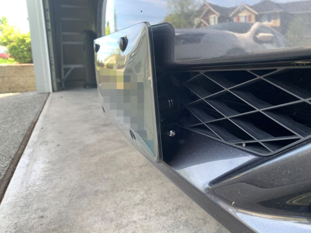 Sly Bracket for Acura models with mesh-style lower grille.