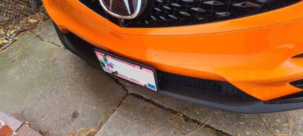 Sly Bracket for Acura models with mesh-style lower grille.