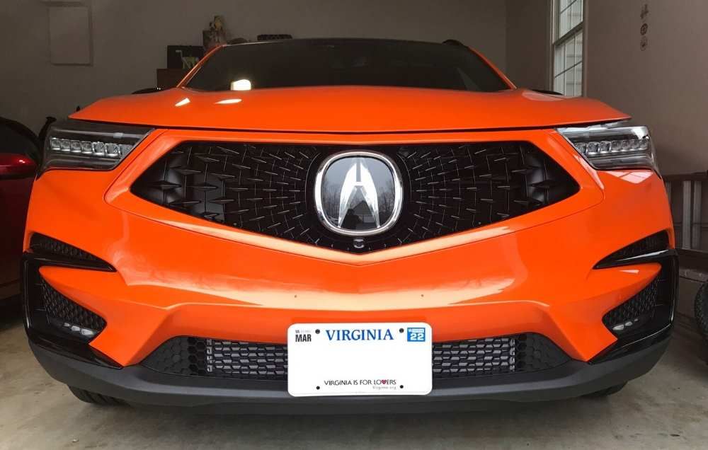 Sly Bracket Acura RDX featuring a mesh-style lower grille.