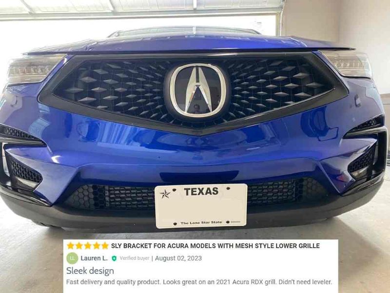 Sly Bracket Acura RDX featuring a mesh-style lower grille.