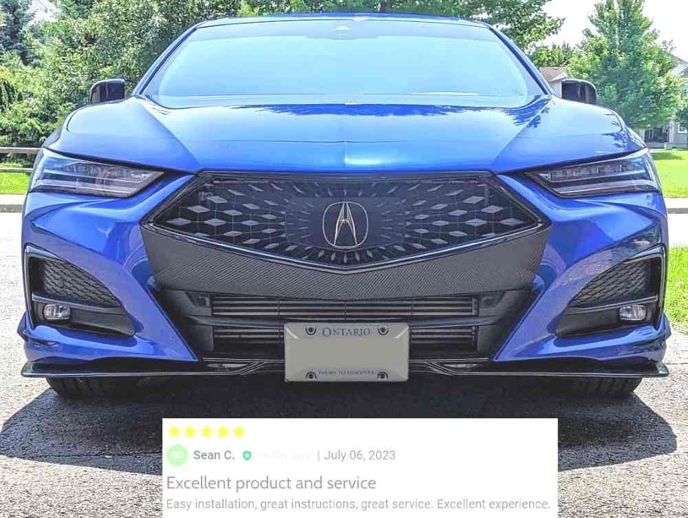 Sly Bracket for Acura TLX Type S with a Horizontal slat lower grille