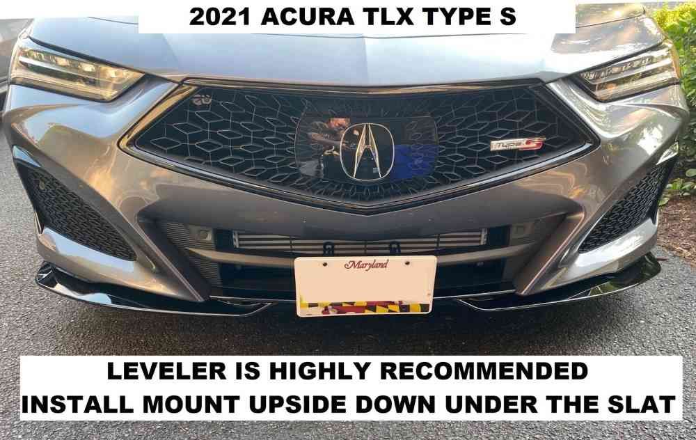 Sly Bracket for Acura TLX Type S with a Horizontal slat lower grille