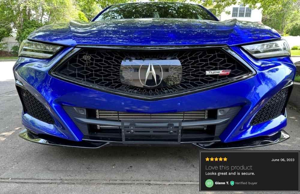 Sly Bracket for Acura TLX Type S with a Horizontal slat lower grille