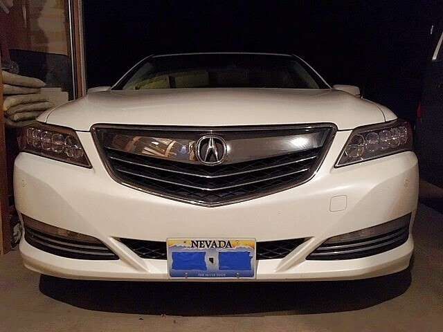 Sly Bracket for Acura RLX featuring mesh-style lower.