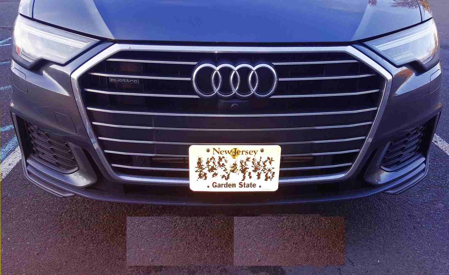 Sly Bracket for Audi with horizontal or vertical slats lower grille