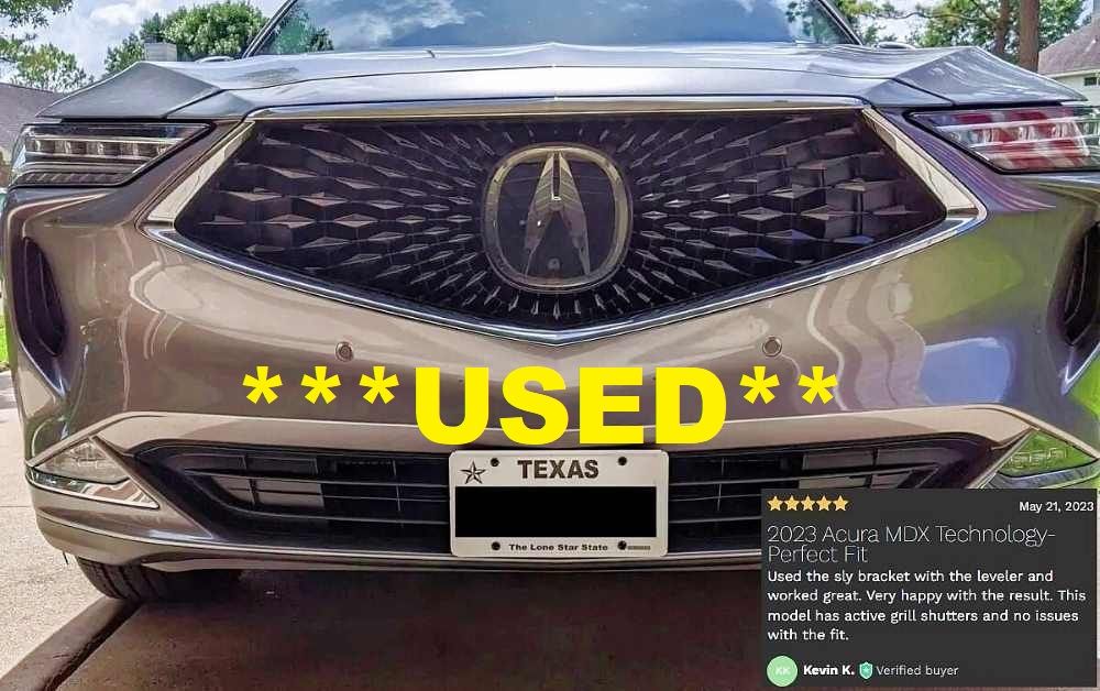 Sly Bracket for Acura MDX TLX INTEGRA with horizontal slats lower grille.  ***USED***