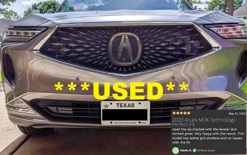 Sly Bracket for Acura MDX TLX INTEGRA with horizontal slats lower grille.  ***USED***