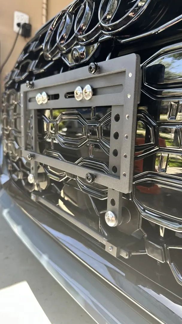 no drill license plate frame bracket holder mount 2024 AUDI RS3