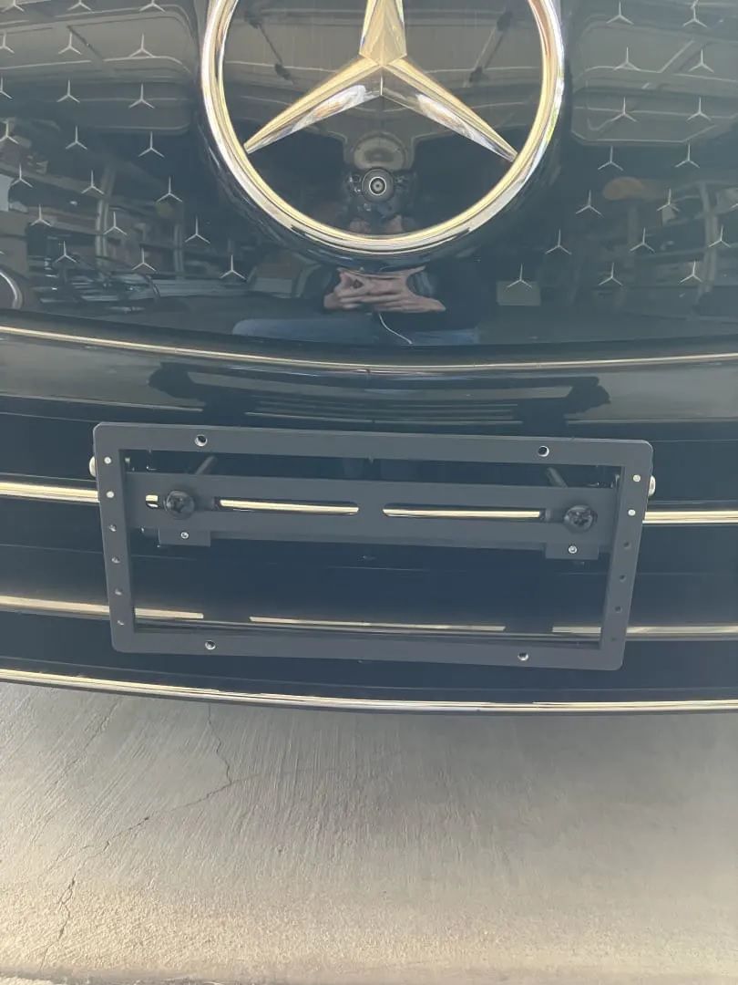 2023 2022 Mercedes eqs 450+ no drill license plate holder bracket mount relocator