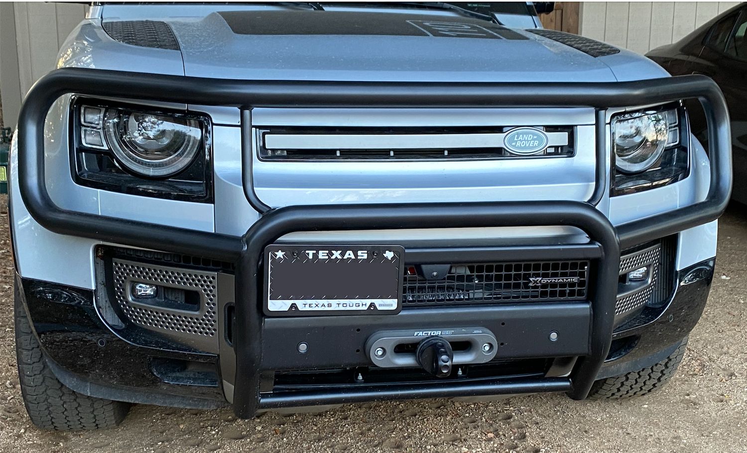 2020-2026 Land Rover Defender no drill no holes license plate frame holder mount bracket relocator 110 130 90 OCTA 