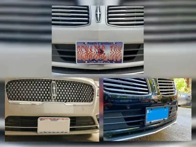 Front license bracket for LINCOLN MKS MKX NAVIGATOR MKT MKC NAUTILUS MKZ CONTINENTAL no drill no holes mount relocator