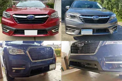 Front license plate bracket for Subaru Outback Wilderness, WRX, Ascent, Crosstrek, Forester, Impreza, and Legacy  no drill 