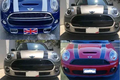 Front license plate bracket for MINI COOPER JOHN COOPER WORKS COUNTRYMAN no drill no holes mount holder frame relocator 
