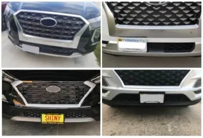 Front license plate bracket for HYUNDAI ELANTRA EQUUS GENESIS SANTA FE SONATA TUCSON no drill no holes frame mount relocator