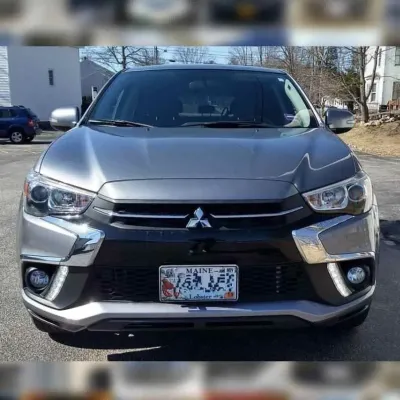 Front license plate bracket for MITSUBISHI ECLIPSE CROSS SEL OUTLANDER SPORT no drill no holes grille mount frame relocator