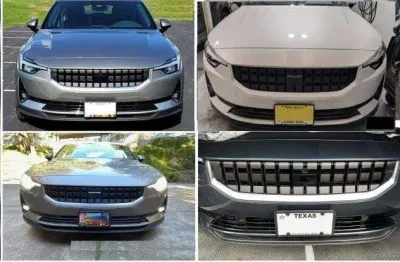 No-drill Front license plate bracket for 2021-2025 Polestar 2 and 2025 Polestar 3 no holes mount plate frame holder relocator