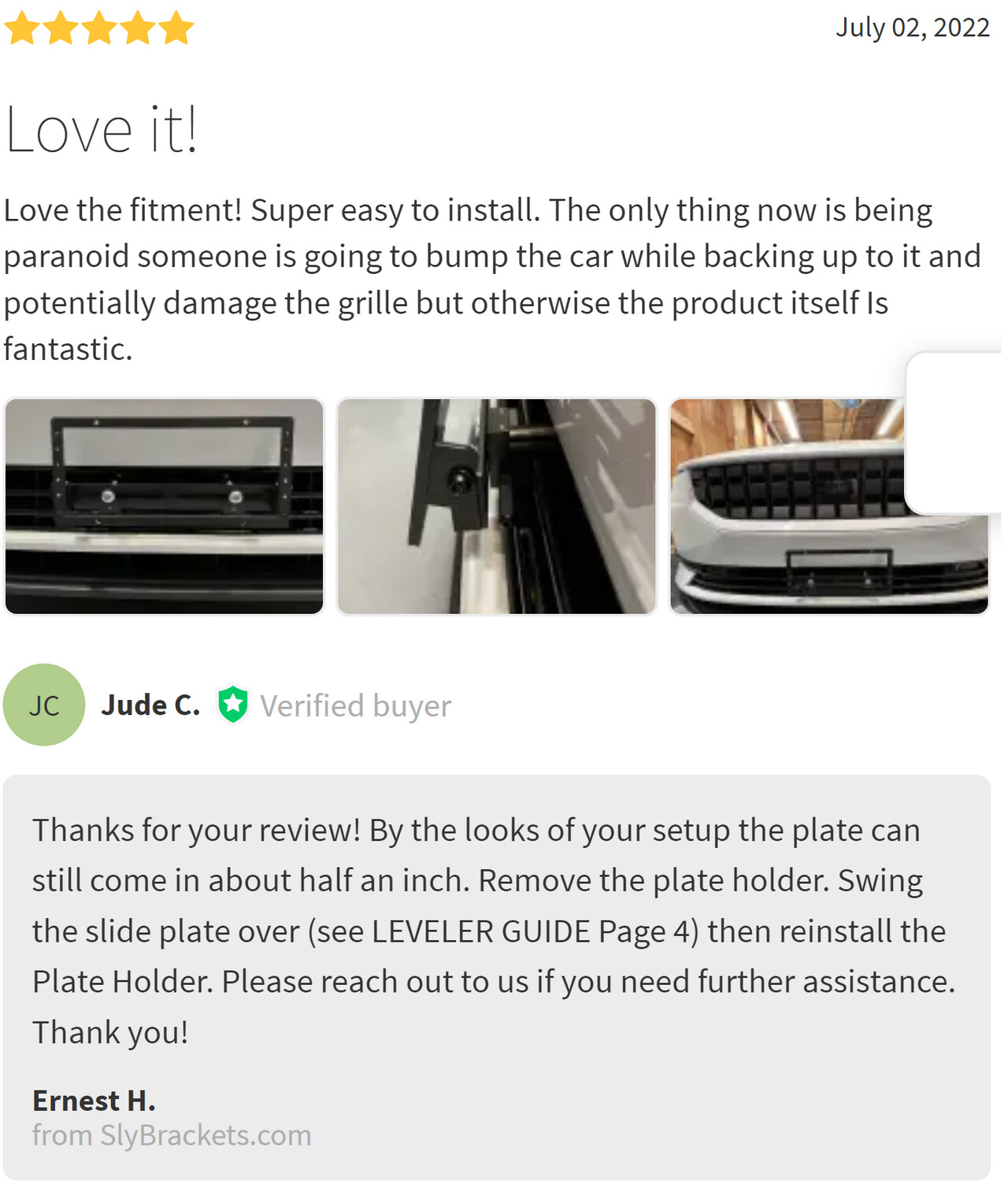 License Plate Leveler (Add-On Only. Not Shipped Separately)