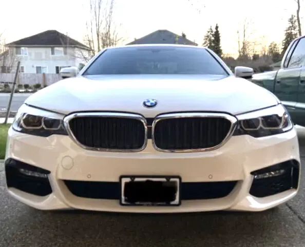 BMW models no drill no holes front license plate frame holder bracket mount relocator