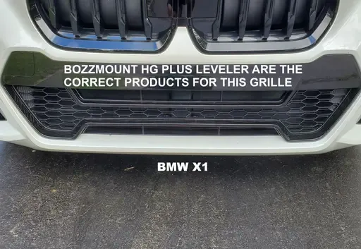 Sly Bracket for BMW models with mesh-style grille.